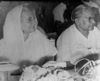 author with Mrs.Indira Gandhi